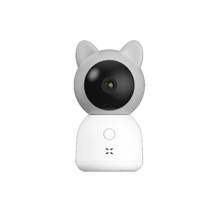 Xenon x7201 Smart Baby Camera sans moniteur, Wi-Fi, 3 MP, Vision nocturne, USB Type-C, SD, blanc