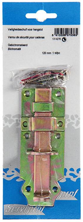Mack 1014278 - modèle léger à glissière pour cadenas, bichromaté 120mm | 5 pièces