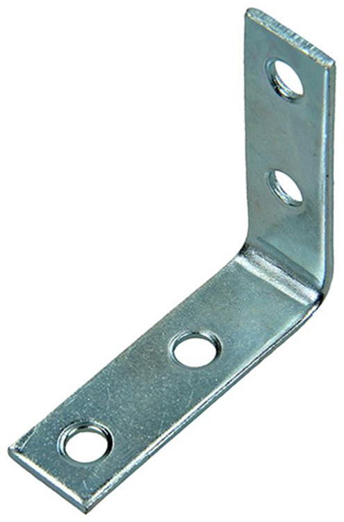 1014299 - 8 carrés pliés galvanisés 50x50x15mm | 10 pièces