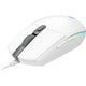 Souris de jeu logitech blanche g102 filaire