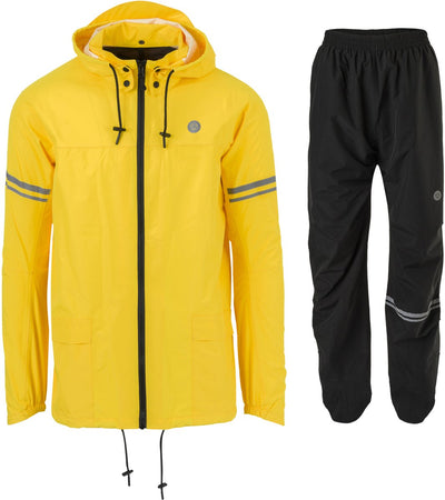 Agu original combinaison de pluie essentiel noir jaune