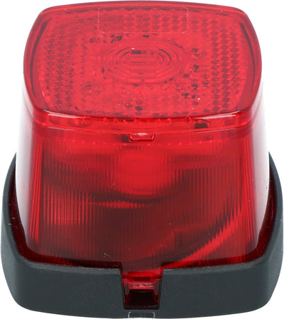 Feu de position LED Carpoint rouge - 12-24v - e-mark - facile à monter - avec matériel de montage et câbles de connexion - 50x50x45mm (lxlxh)