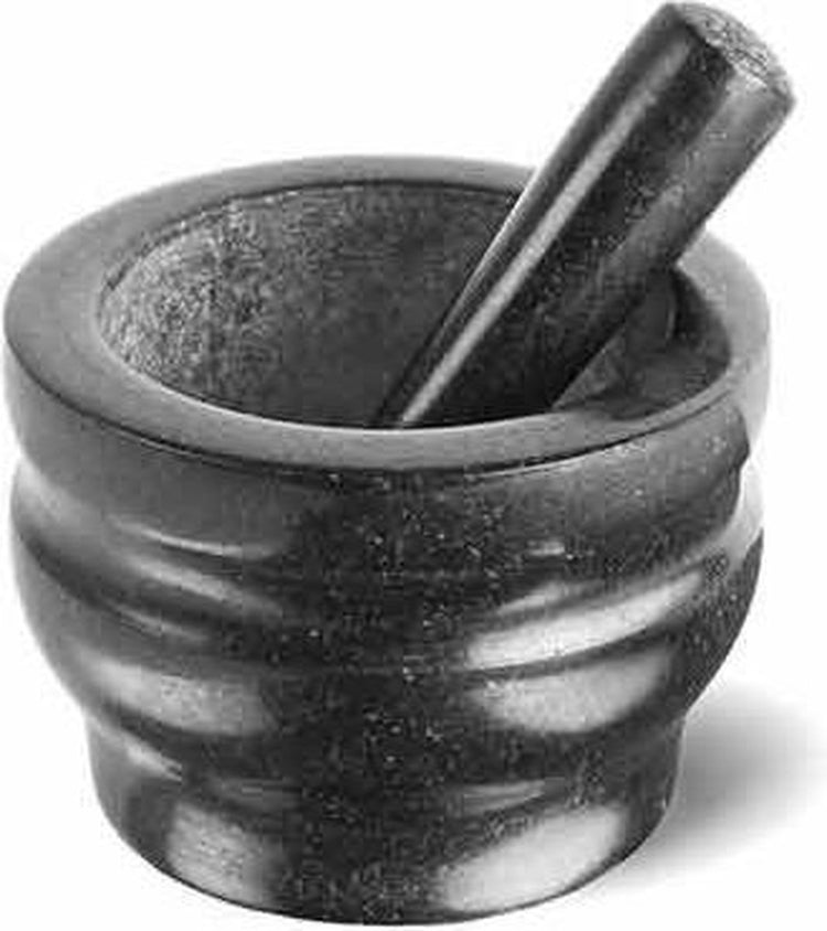 Mortier et pilon Cole Mason - granit - diamètre 14 cm - robuste - pour herbes, épices pesto