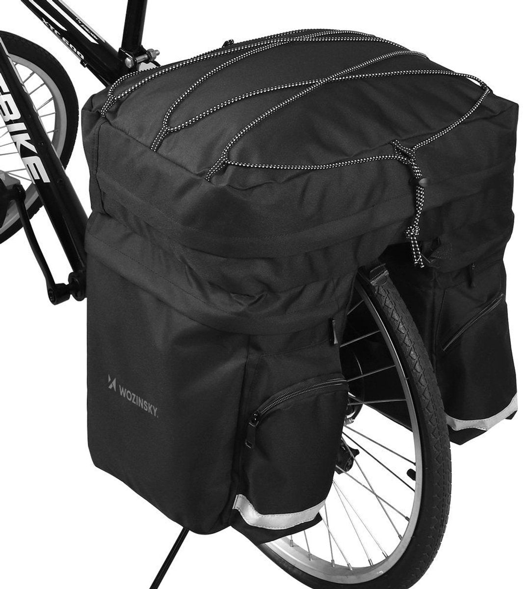 Wozinsky wbb13bk series - sacoche de vélo - 60l - étanche - réfléchissante