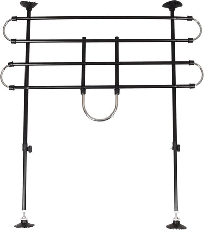 Barrière de sécurité pour voiture Flamingo Eduard – réglable 90-140 cm de large x 65-110 cm de haut – noir – voyagez en toute sécurité avec des chiens