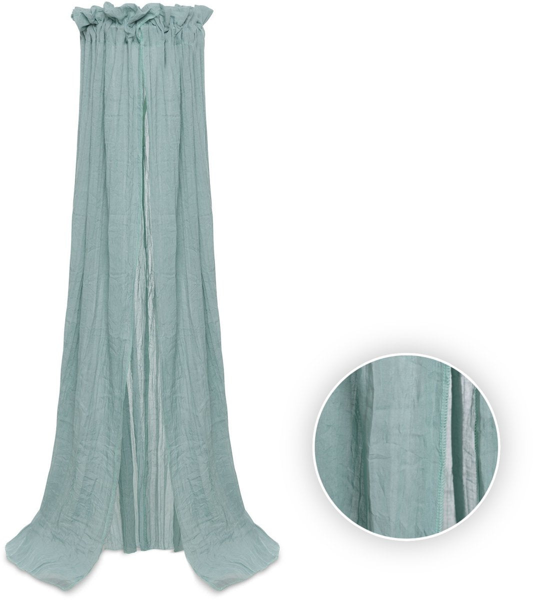 Jollein - voile bébé vintage 155cm vert d'eau