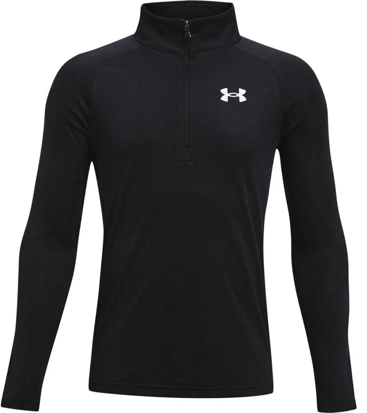 Under armour ua tech 2.0 1 - 2 zip maillot de sport unisexe - noir - blanc