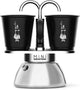 Bialetti mini express induction 2 tasses – machine à expresso – convient pour l'induction – comprenant 2 tasses à expresso