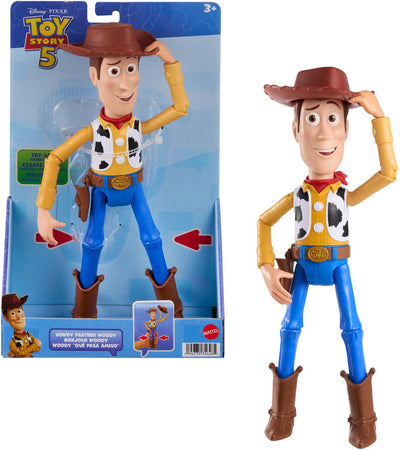 Mattel Disney et Pixar Toy Story 5 grande figurine Howdy Partner Woody de 30 cm - jouet mobile - chapeau inclinable