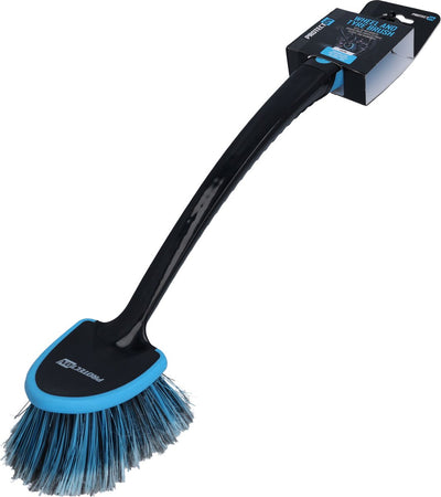 Brosse de roue Protecton - manche extra long - nettoyage des roues et des passages de roues en profondeur - pare-chocs de protection en caoutchouc
