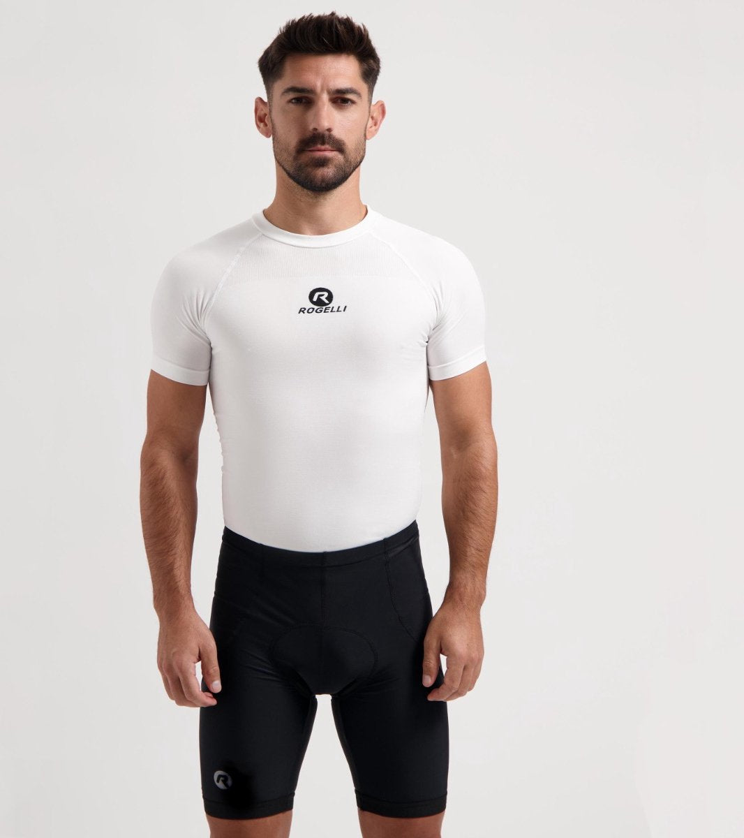 Rogelli core pantalon de cyclisme court pour hommes avec peau de chamois - pantalon de cyclisme - noir - taille m