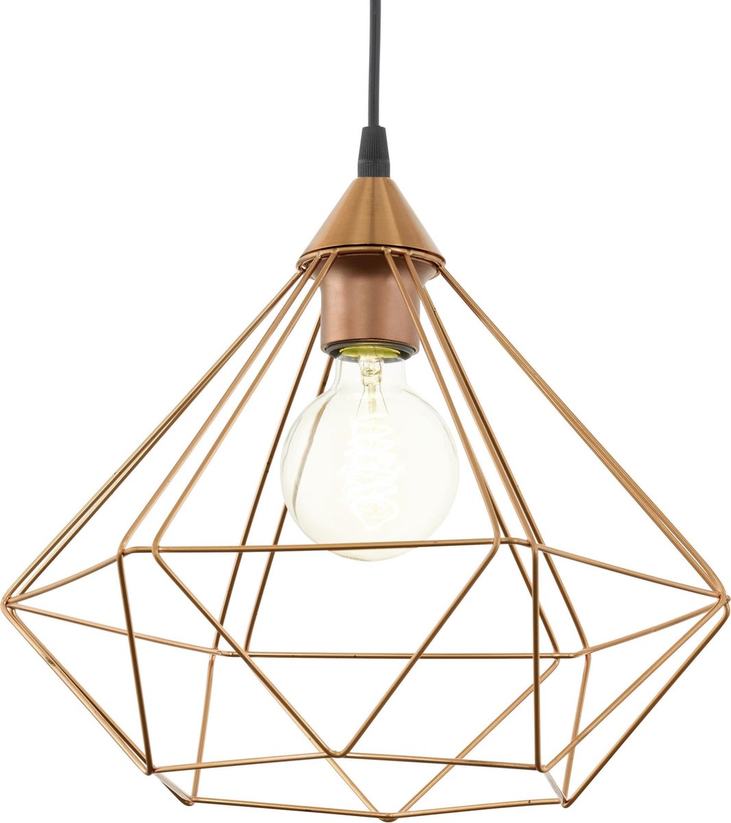 Suspension Eglo tarbes - e27 - ø 32,5 cm - cuivre noir