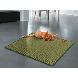 Tapis griffoir pour chat casa pura sisal vert