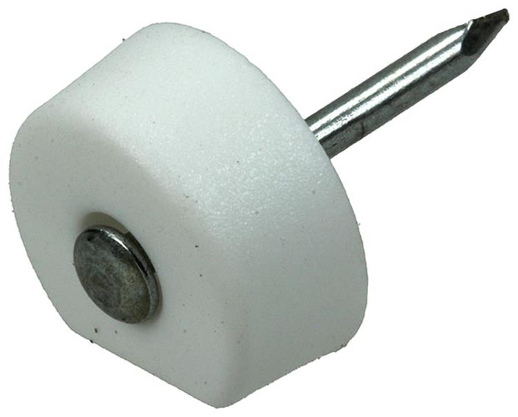 Mack 1013740 - 50 équerres d'étagère + clou blanc ø 10 mm | 10 pièces