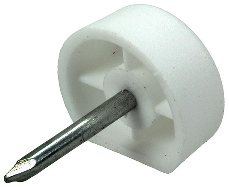 Mack 1013740 - 50 équerres d'étagère + clou blanc ø 10 mm | 10 pièces