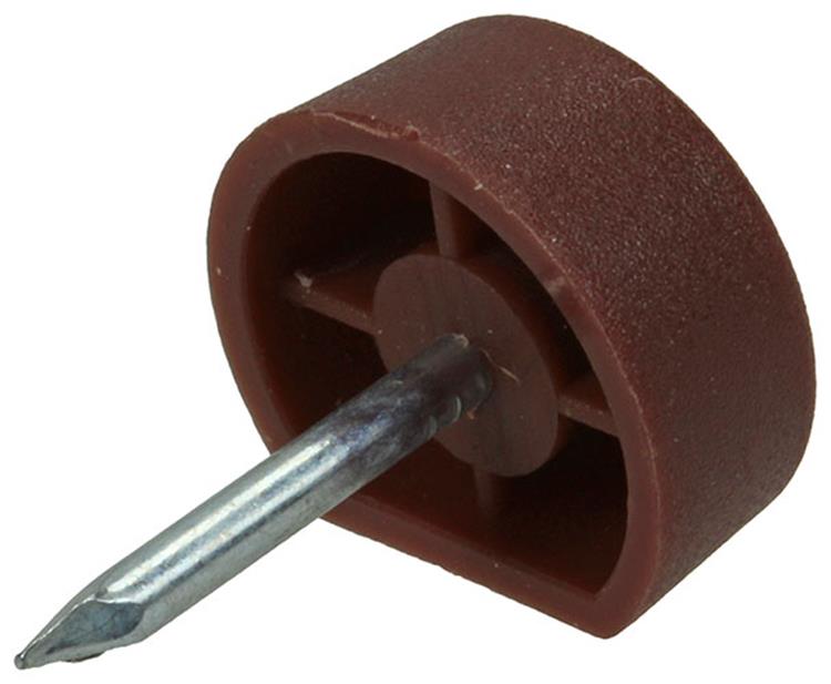 Mack 1013741 - 50 équerres d'étagère + clou marron ø 10 mm | 10 pièces