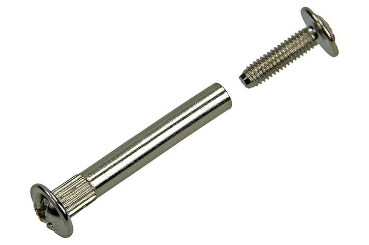 Mack 1013783 - 6 mini vis de liaison nickelées ø 5 mm 30-40 mm | 10 pièces