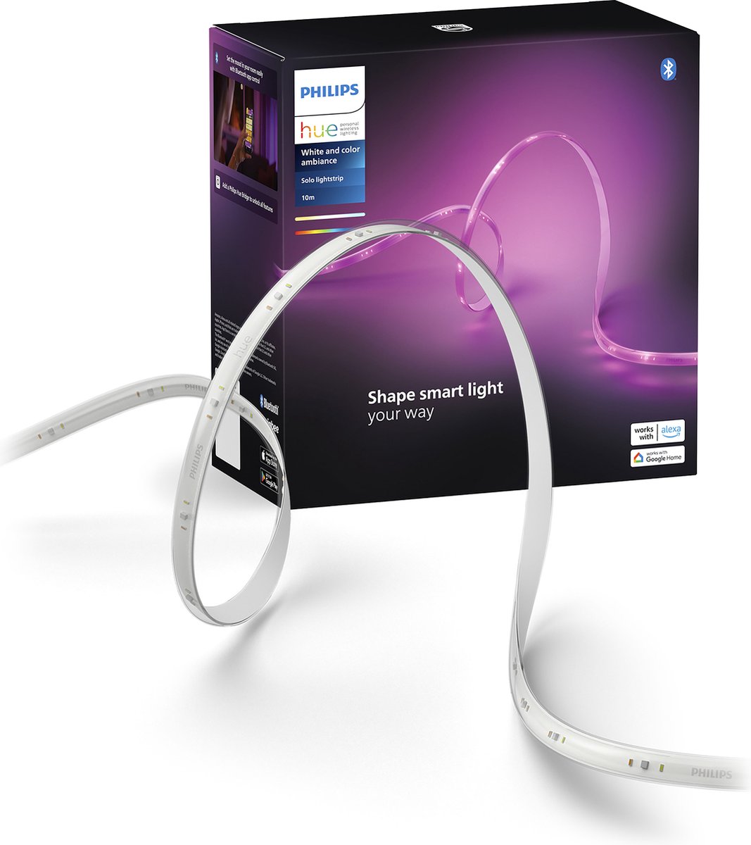 Bande LED Philips hue solo - lumière blanche et colorée - 10m