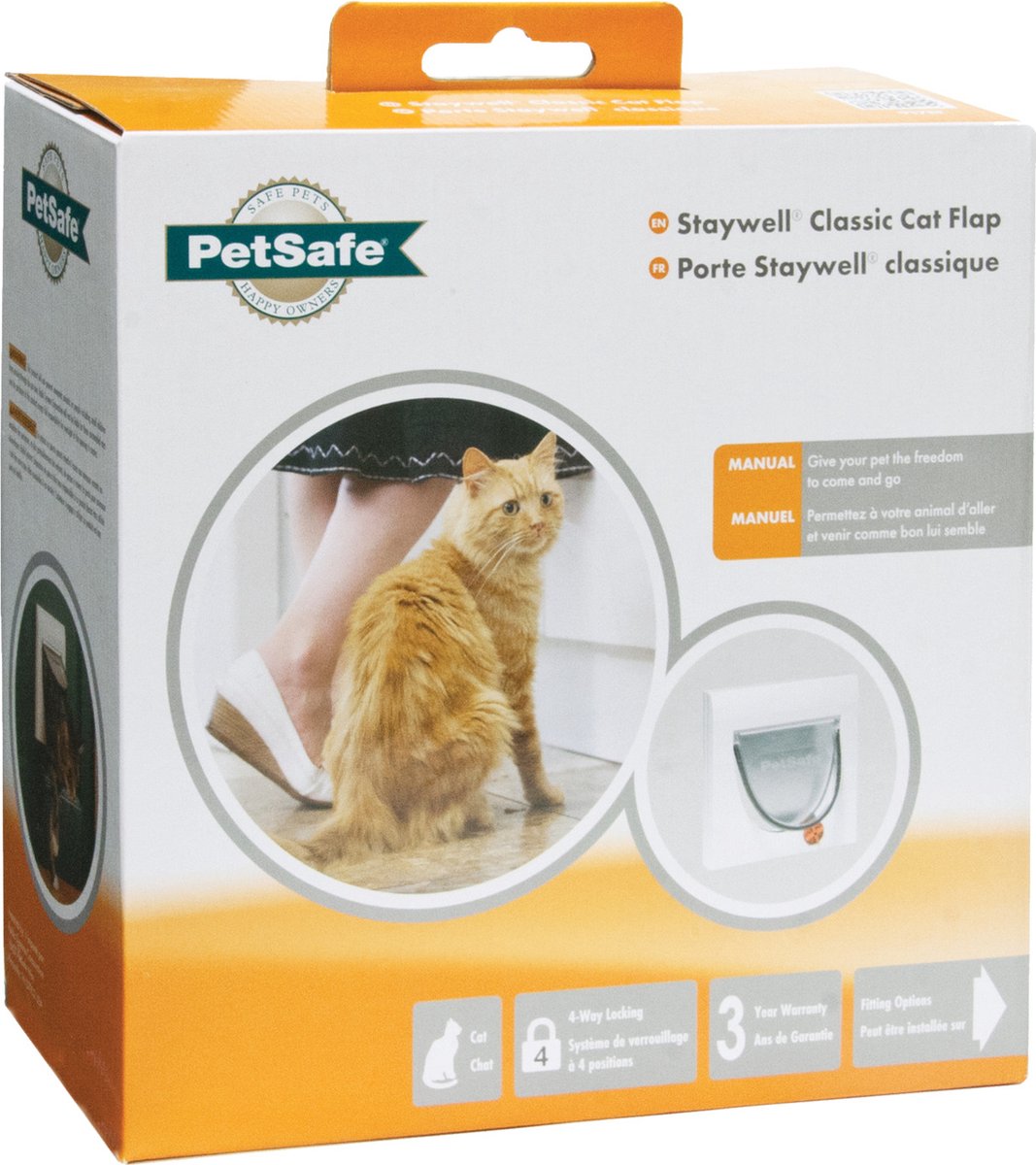 PETSAFE Cat rabat avec tunnel blanc