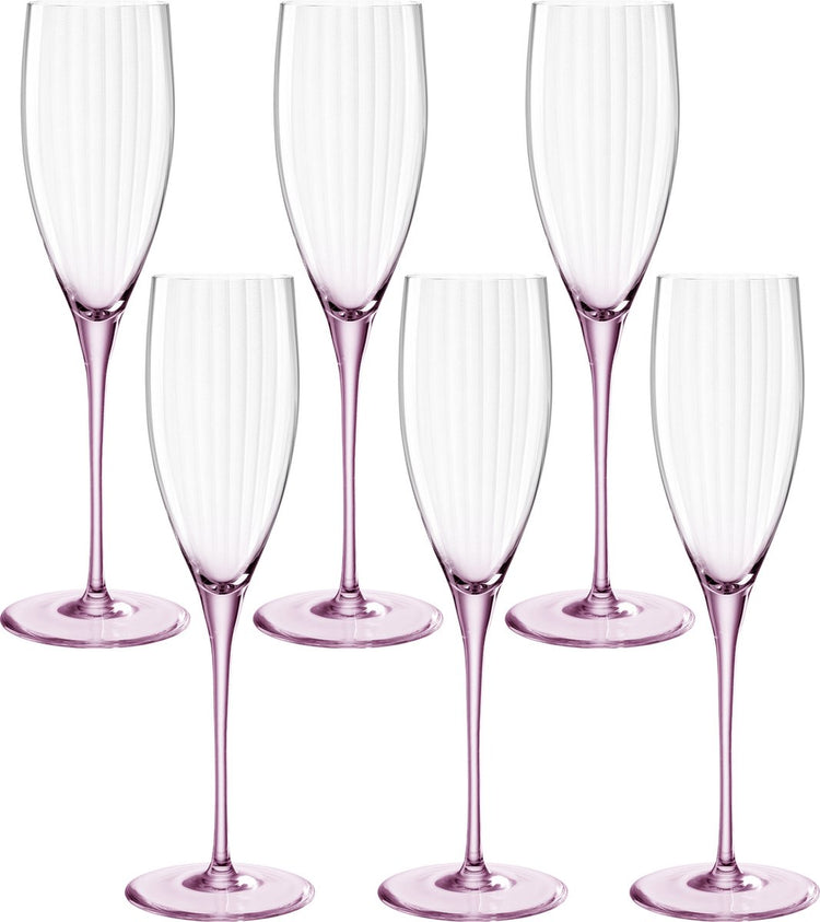 Verre à champagne Leonardo poesia 250 ml rosé - set 6