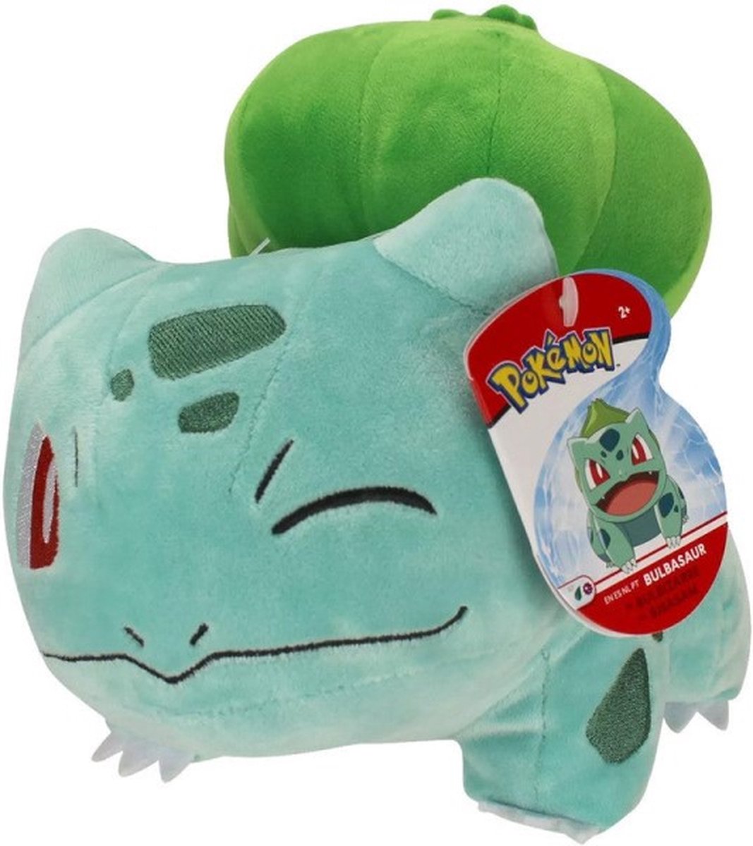 Pokémon peluche bulbasaur junior 20 cm peluche bleu vert