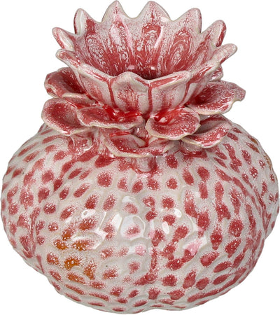 Vase collection HD grès rose 17,5x17,5x15,5cm