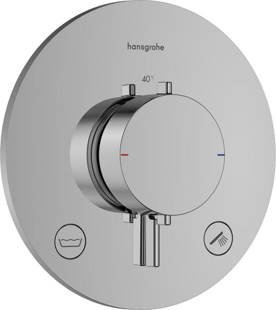 Hansgrohe ecostat confort s - thermostat intégré - 2 fonctions - thermostat de douche - combinaison de sécurité en1717 - chrome