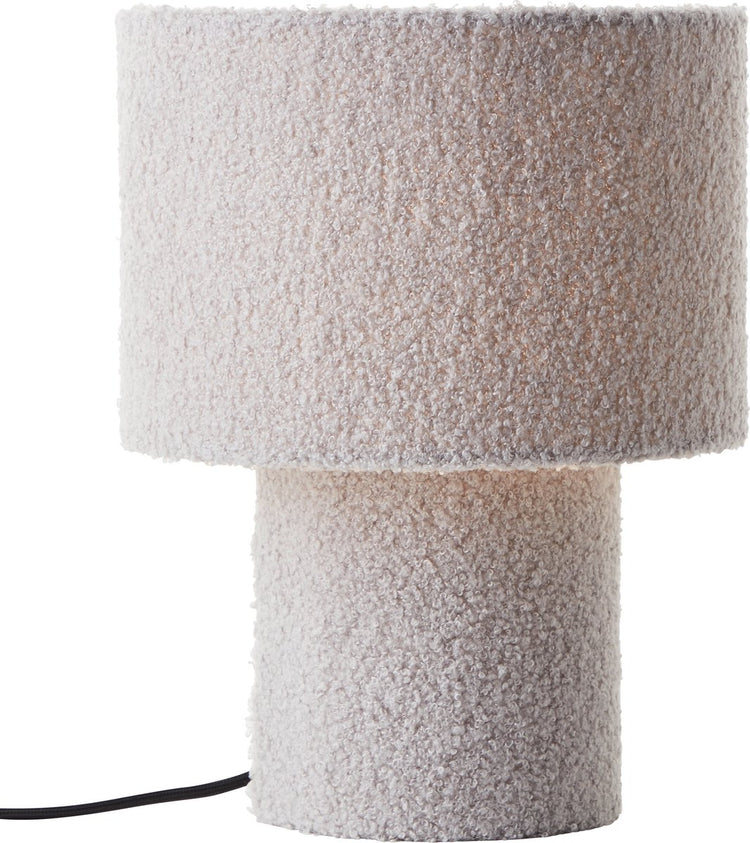 Brilliant Teddy - lampe de table - e27 max 1x25w - tissu peluche - gris