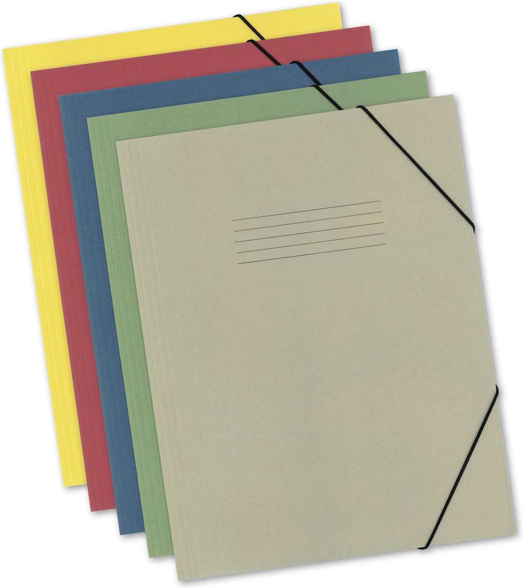 Dossier élasto Kangaro - a3 - carton 340 grammes - rétractable en 5 pièces - couleurs assorties - k-2077-99