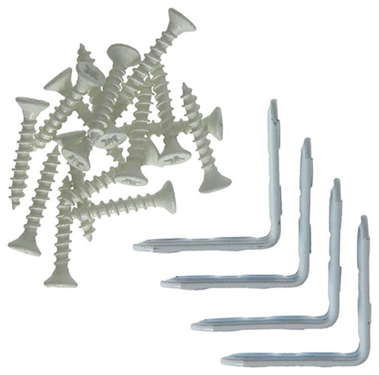 Mack 1013793 - 4 carrés plissés peints en blanc 30x30mm | 10 pièces