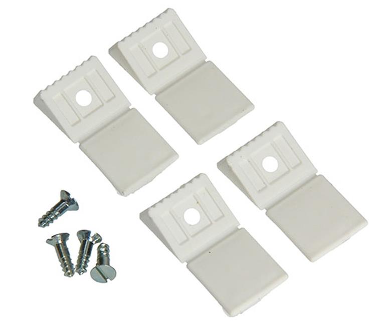 Mack 1013797 - 4 connecteurs d'angle mini blanc | 5 pièces