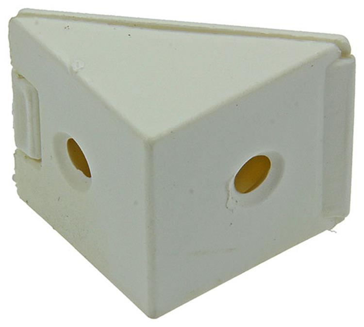 Mack 1013641 - 4 connecteurs d'angle étroits blanc | 5 pièces