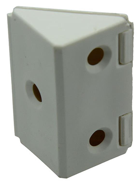 Mack 1013642 - 4 connecteurs d'angle larges blanc | 5 pièces