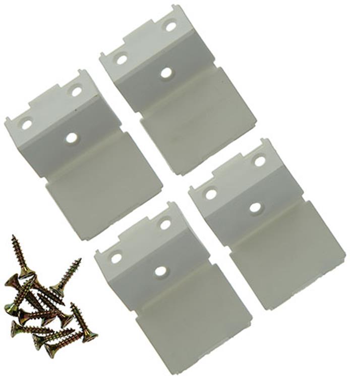 Mack 1013642 - 4 connecteurs d'angle larges blanc | 5 pièces