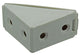 Mack 1013643 - 4 connecteurs d'angle hauts blanc | 5 pièces