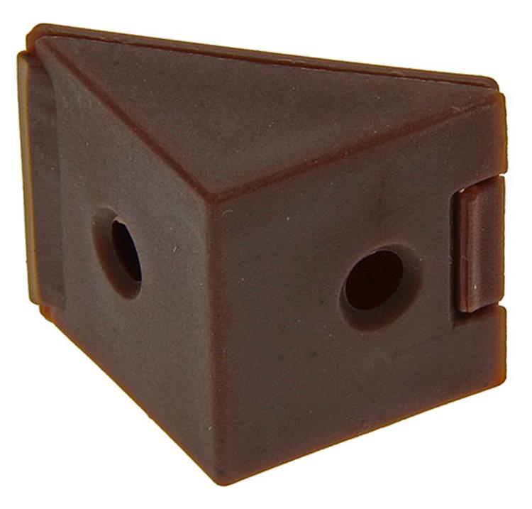 Mack 1013645 - 4 connecteurs d'angle étroits marron | 5 pièces