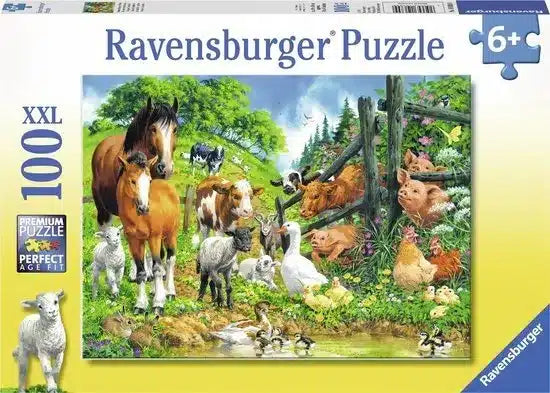 Ravensburger - Puzzle Animal Meeting 100st. Xxl