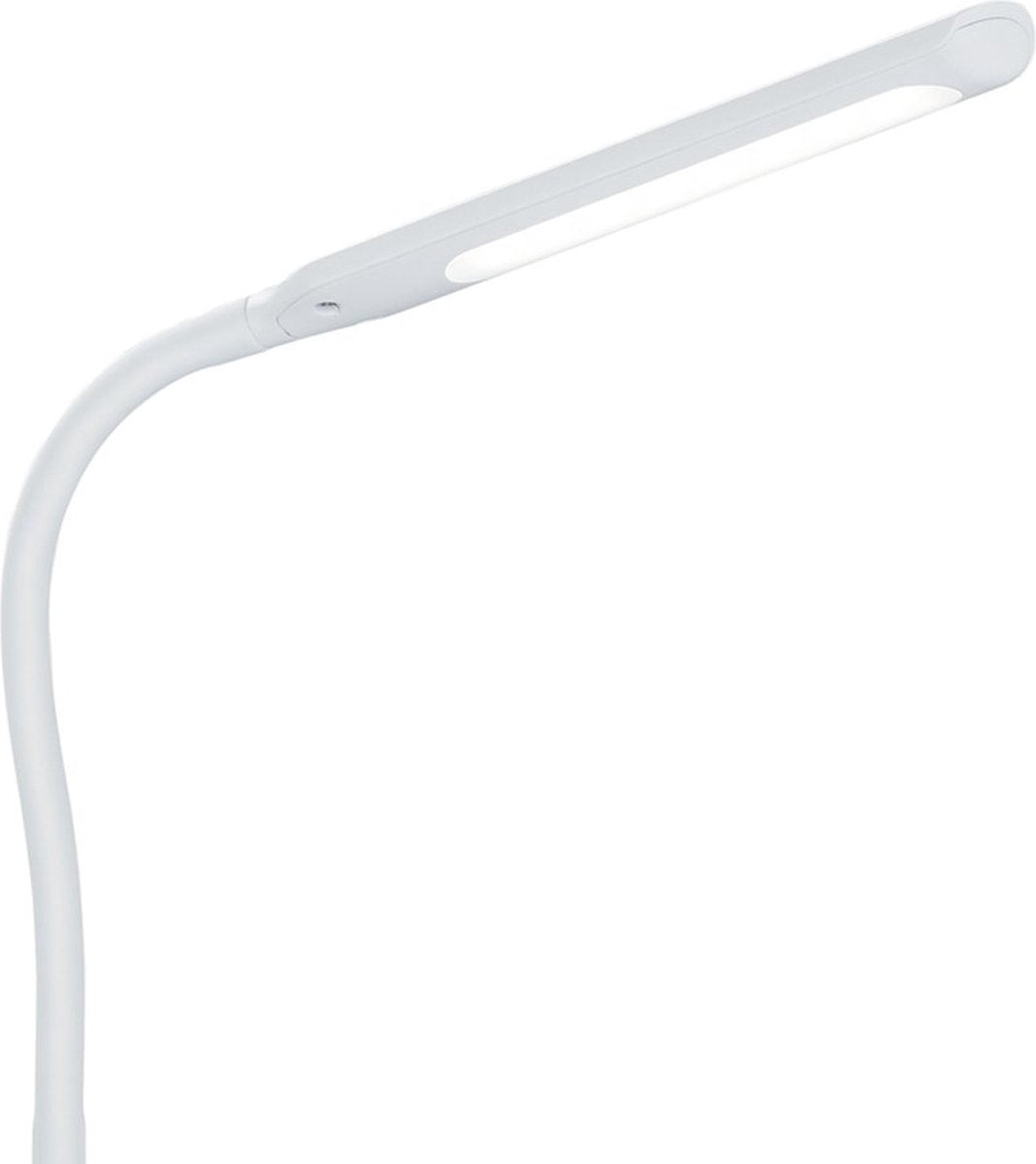 Trio polo - lampe de table - lampe de bureau - blanc mat - incl. 1x SMD 5 W - couleur de lumière réglable - tactile en 4 étapes - flexible