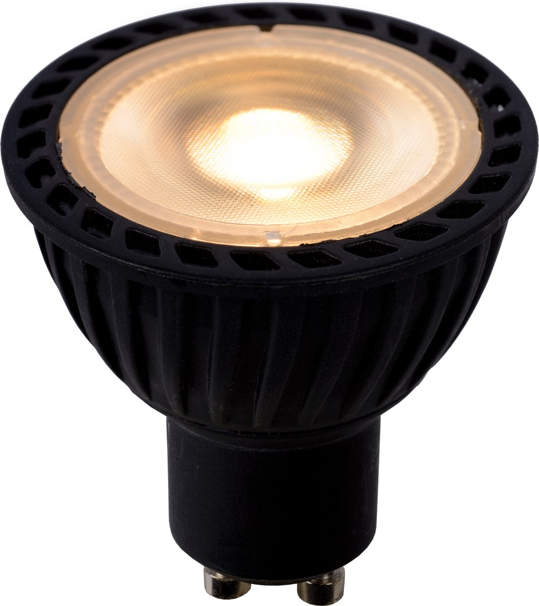 Lucide mr16 - lampe led - ø 5 cm - led dim to warm - gu10 - 1x5w 2200k 3000k - noir