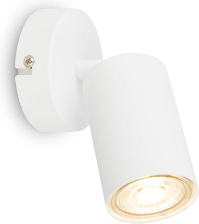 Briloner tib - spot d'intérieur en saillie - spot de plafond rotatif - plafonnier - ø 80 x 15,5 cm - blanc