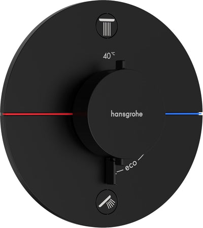 Hansgrohe showerselect confort s thermostatique intégré pour 2 fonctions noir mat