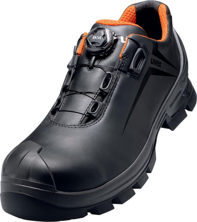 Uvex 6531 6531242 chaussures de sécurité basses s3 pointure (eu) : 42 noir orange 1 paire