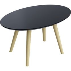 Table d'accueil paperflow scandi mdf laqué noir