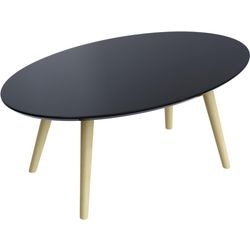 Table d'accueil paperflow scandi mdf laqué noir