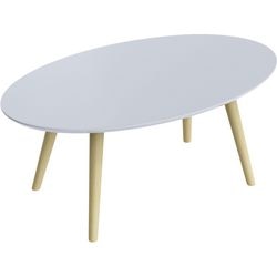 Table d'accueil paperflow scandi mdf laqué blanc