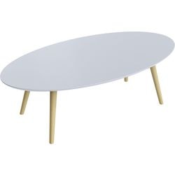 Table d'accueil paperflow scandi mdf laqué blanc
