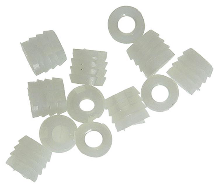 Mack 1014488 - 12 écrous à chocs en plastique m6 ø 11 mm x 11 mm | 10 pièces