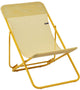 Lafuma maxi transat - chaise de plage - réglable - pliable - colorblock - batyline - miel