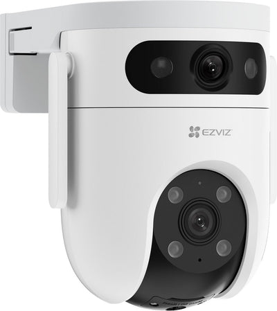 Caméra de sécurité extérieure Ezviz h9c à double objectif 3k+3k - Inclinaison panoramique à 360° - mode patrouille, détection humaine par vision nocturne - audio bidirectionnel - pas de frais mensuels