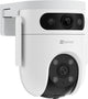 Caméra de sécurité extérieure Ezviz h9c à double objectif 3k+3k - Inclinaison panoramique à 360° - mode patrouille, détection humaine par vision nocturne - audio bidirectionnel - pas de frais mensuels